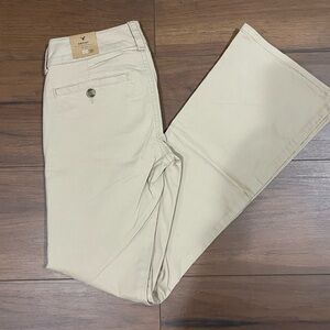 NWT size 00 american eagle tan artist pants